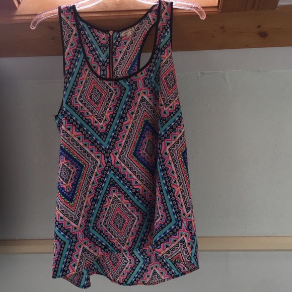 Bright Pattern Tank Top - Picture 1 of 4